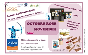 🎀 Octobre Rose/Movember – Une journée de solidarité à Limoges ! 🎀