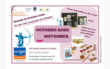 🎀 Octobre Rose/Movember – Une journée de solidarité à Limoges ! 🎀