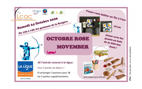 🎀 Octobre Rose/Movember – Une journée de solidarité à Limoges ! 🎀
